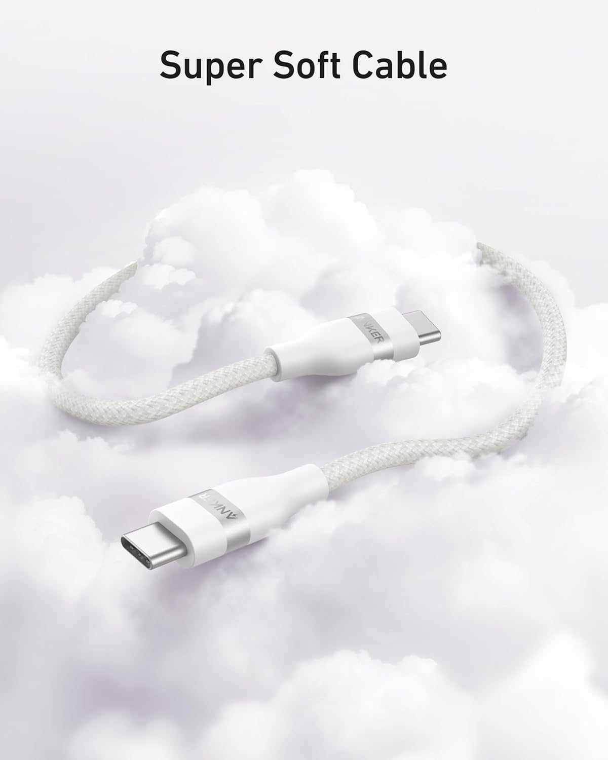 Anker USB-C to USB-C Cable (3 ft / 6 ft, 240W, Upcycled-Braided)