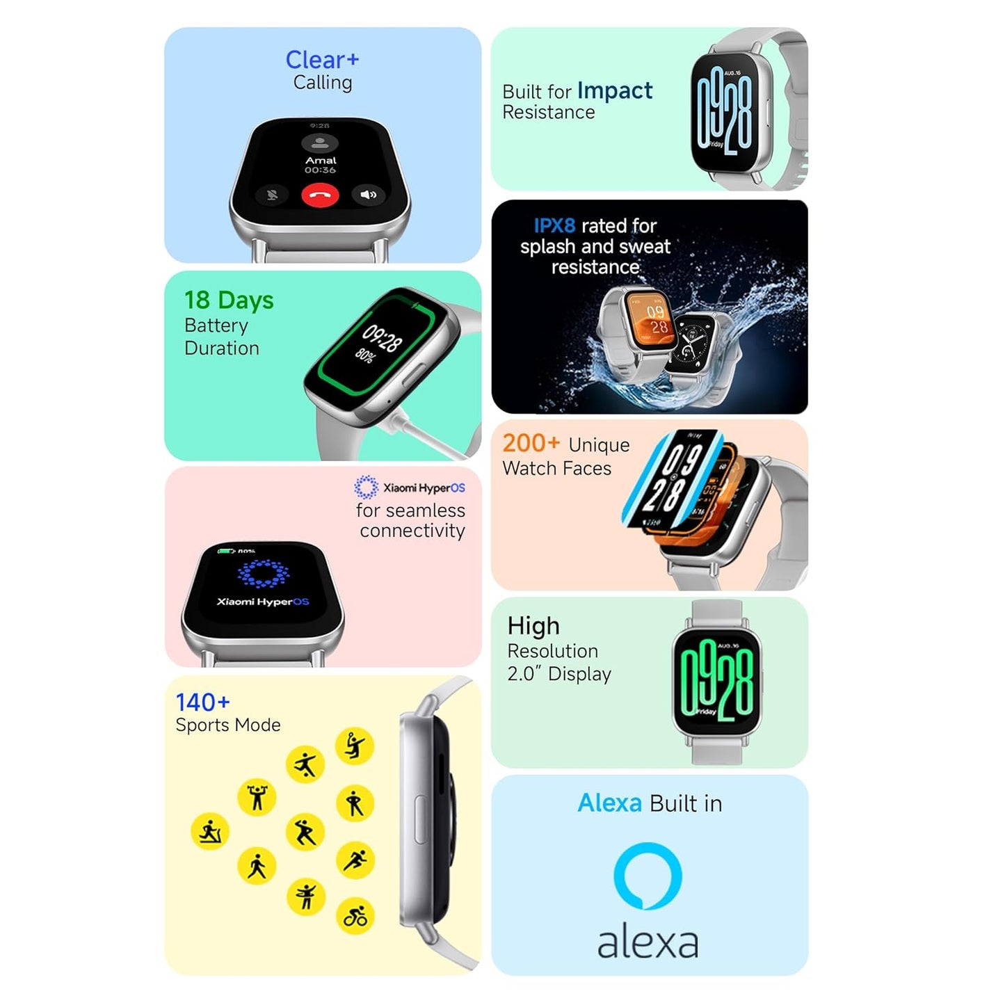 Redmi Watch 5 Active BT Calling Smart Watch