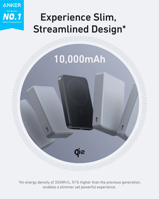 Anker MagGo Power Bank 10K Magnetic Wireless Slim