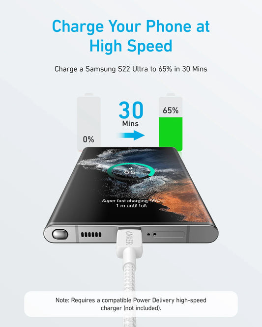 Anker 322 USB-C to USB-C Cable MFi certified
