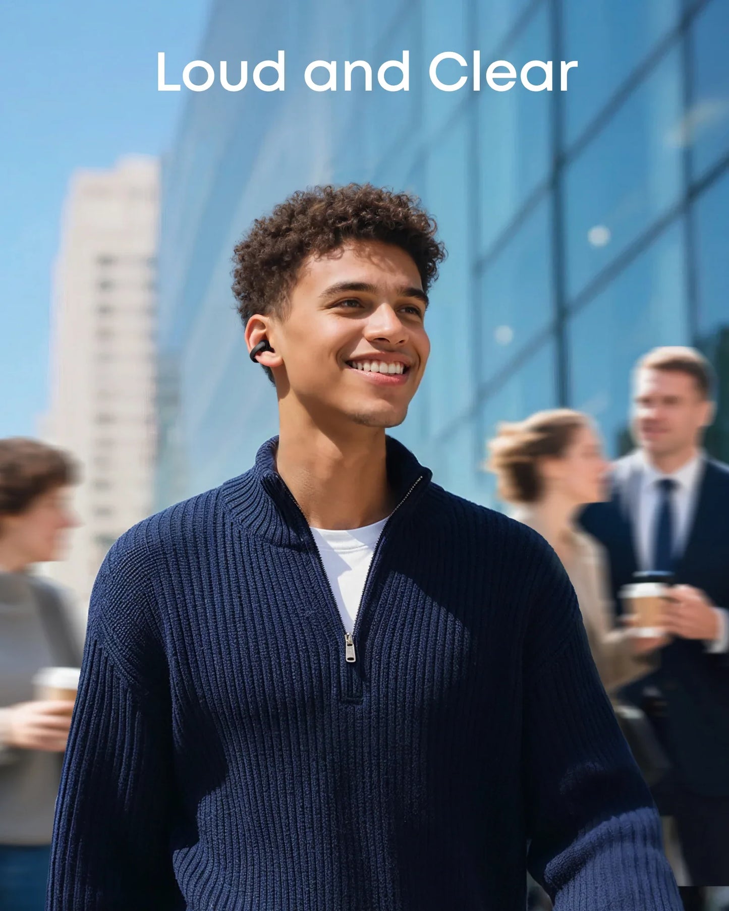 Anker Soundcore C50i Open-Ear Clip-On Earbuds with Adaptive Comfort