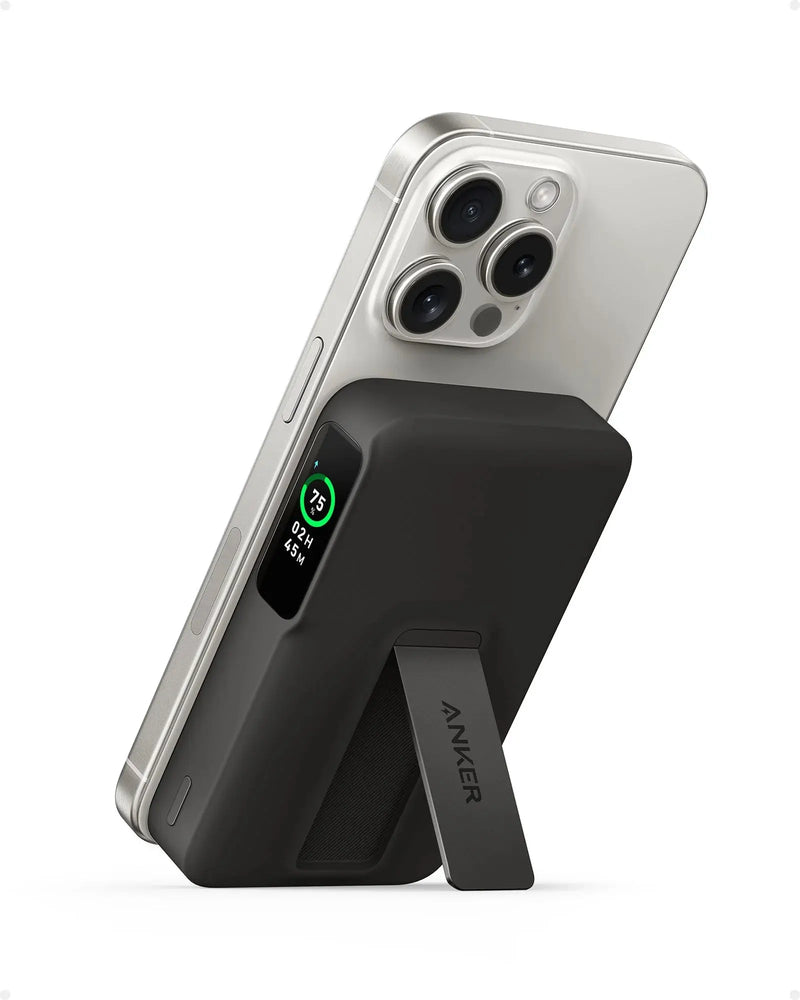 Anker MagGo Power Bank 10,000mah 15w, Qi2  Certified 15W Ultra-Fast MagSafe - Black