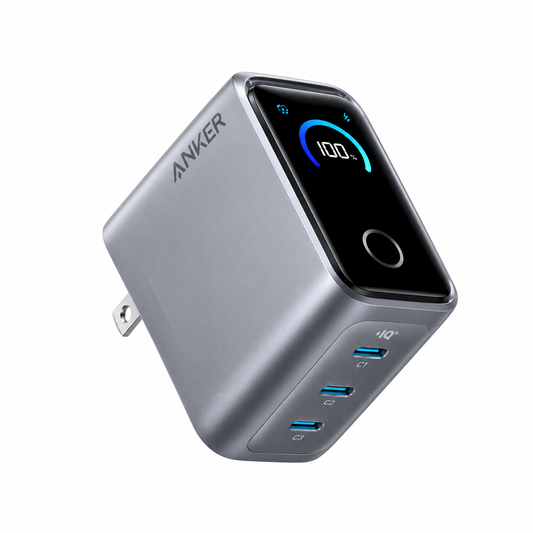 Anker Prime Charger (160W, 3 Ports, Smart Display)