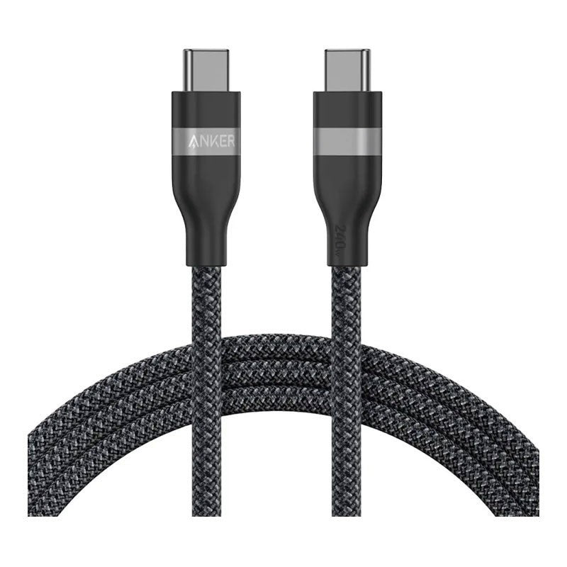 Anker USB-C to USB-C Cable (3 ft / 6 ft, 240W, Upcycled-Braided ...