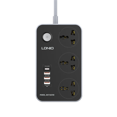 LDNIO SC3412 EU 3 AC Outlets Universal Power Strip
