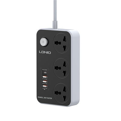LDNIO SC3412 EU 3 AC Outlets Universal Power Strip