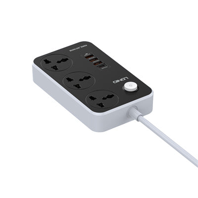 LDNIO SC3412 EU 3 AC Outlets Universal Power Strip