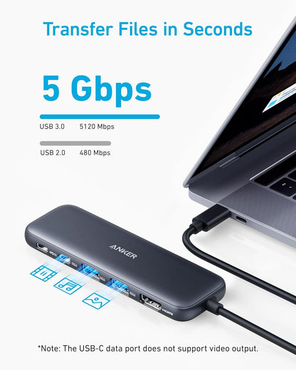 Anker 332 Usb-C Hub (5-in1) Sleek Aluminium Design