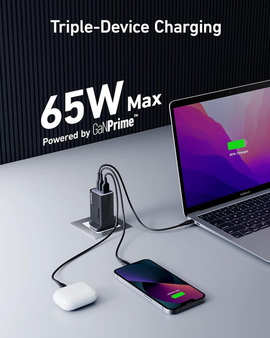 Anker 735 GaNPrime 65w Charger 3-Ports
