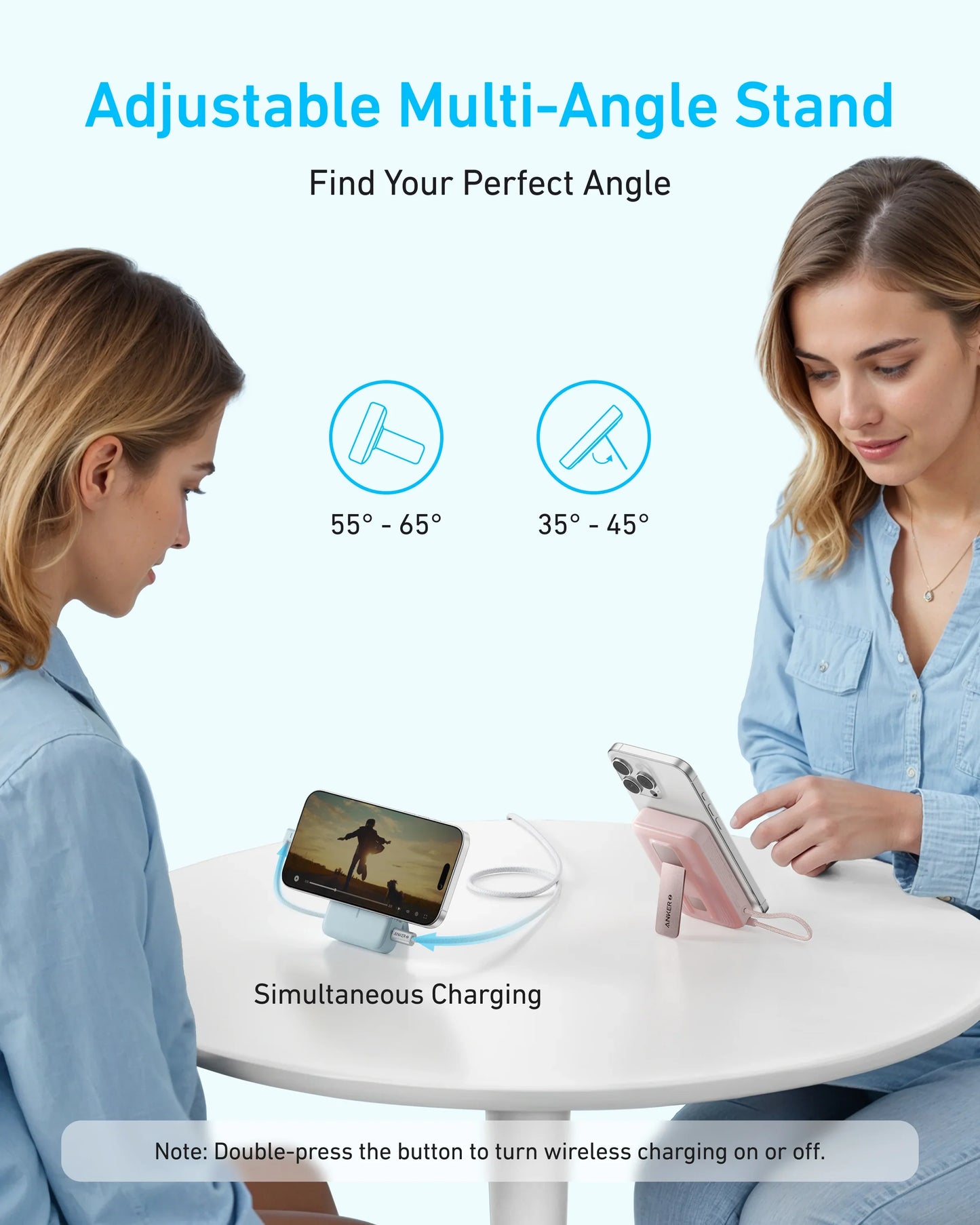 Anker Zolo 10,000mah Magnetic Powerbank, Built In Usb-C Cable