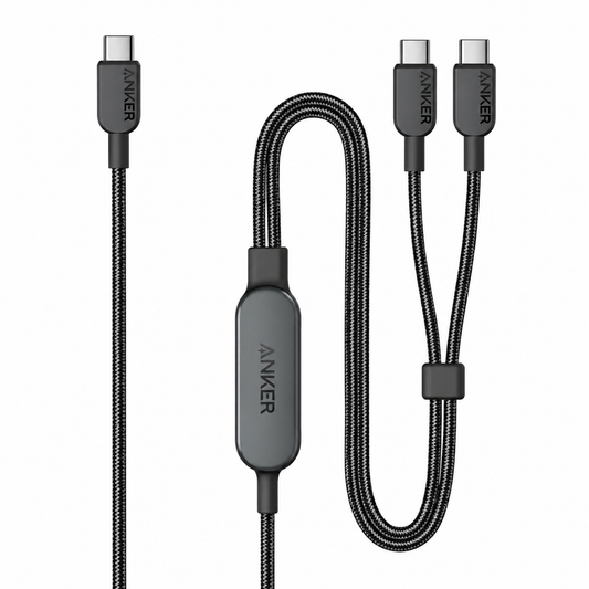 Anker 2-in-1 USB-C to USB-C Braided Cable (140W),