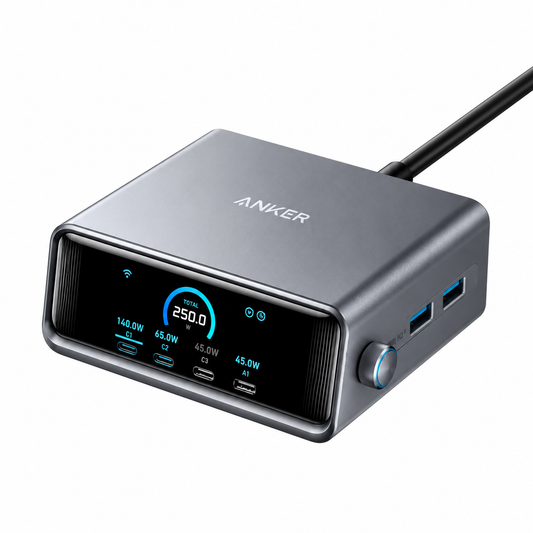 Anker Prime Charger (250W, 6 Ports, GaNPrime)