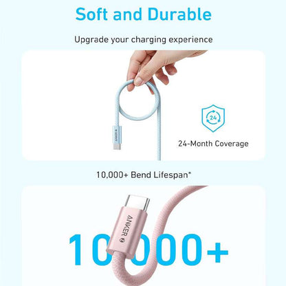 Anker Zolo USB-C to USB-C 240W Braided Cable 6ft