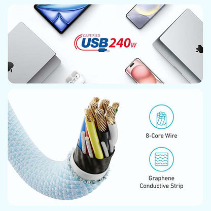 Anker Zolo USB-C to USB-C 240W Braided Cable 6ft