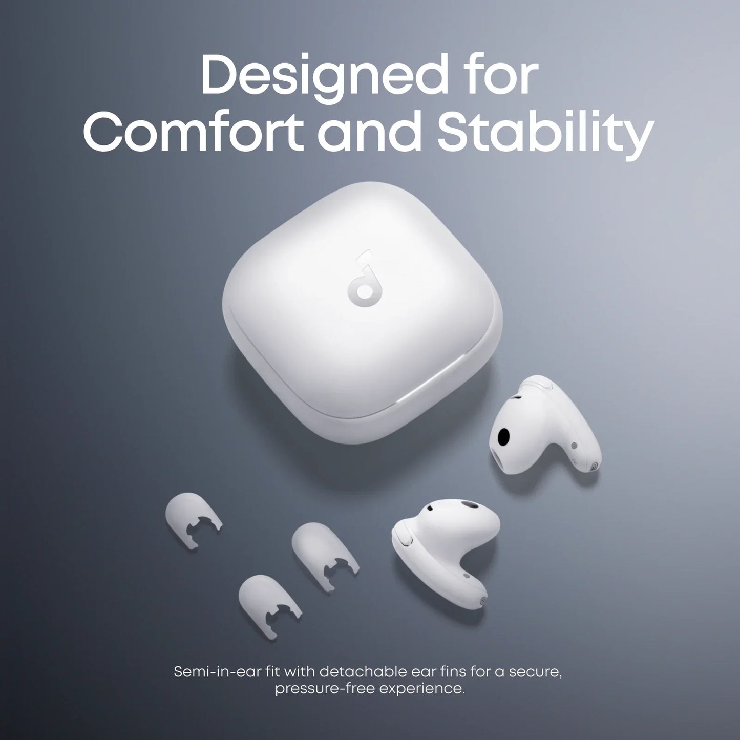 Anker Soundcore Liberty Buds Wireless Semi-in-Ear Earbuds with ANC