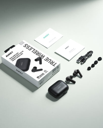 Aukey True Wireless Earbuds Active Noise Cancelling, IPX5 Waterproof (EP-M1NC)