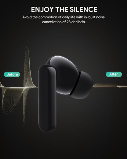 Aukey True Wireless Earbuds Active Noise Cancelling, IPX5 Waterproof (EP-M1NC)