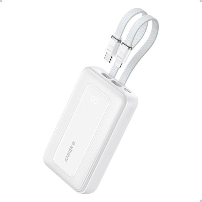 Anker Zolo Power Bank 10K Built-In USB-C and Lightning Cable