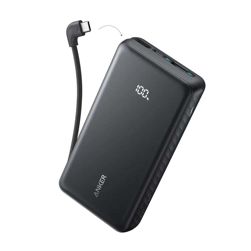 Anker Zolo Powerbank 20000mAh 22.5W Fast Charging Power Bank with Built-in USB-C Cable