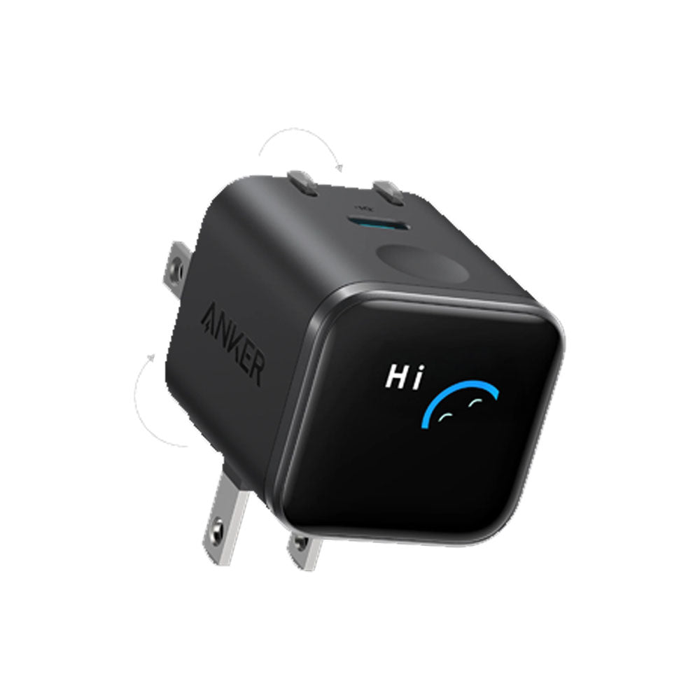 Anker Nano Charger (45W, Smart Display, 180° Foldable)
