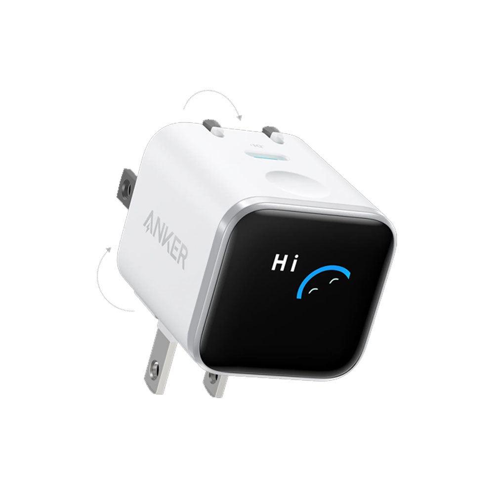 Anker Nano Charger (45W, Smart Display, 180° Foldable)