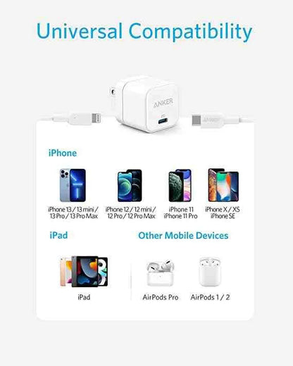 Anker PowerPort III 20W Cube PD- White US Plug