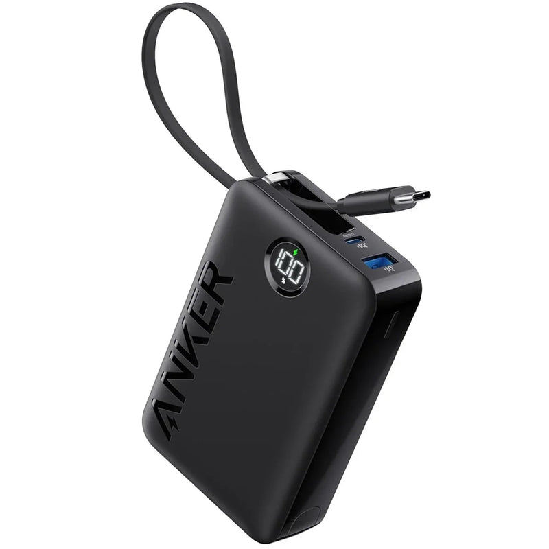 Anker 20000mAh Powerbank 22.5W Built In USB C Cable - Black
