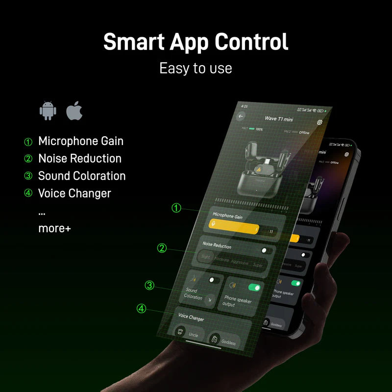 Maono T1 MINI PC2 Type-C Receiver Wireless Microphone