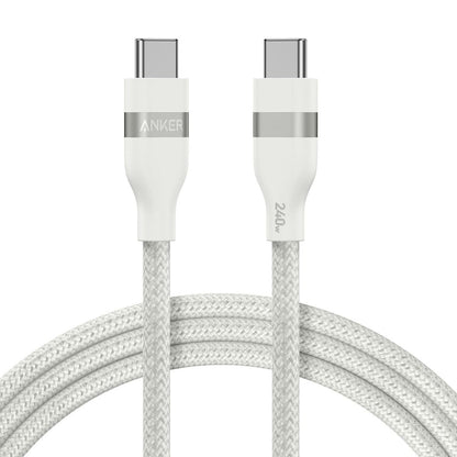 Anker USB-C to USB-C Cable (3 ft / 6 ft, 240W, Upcycled-Braided)