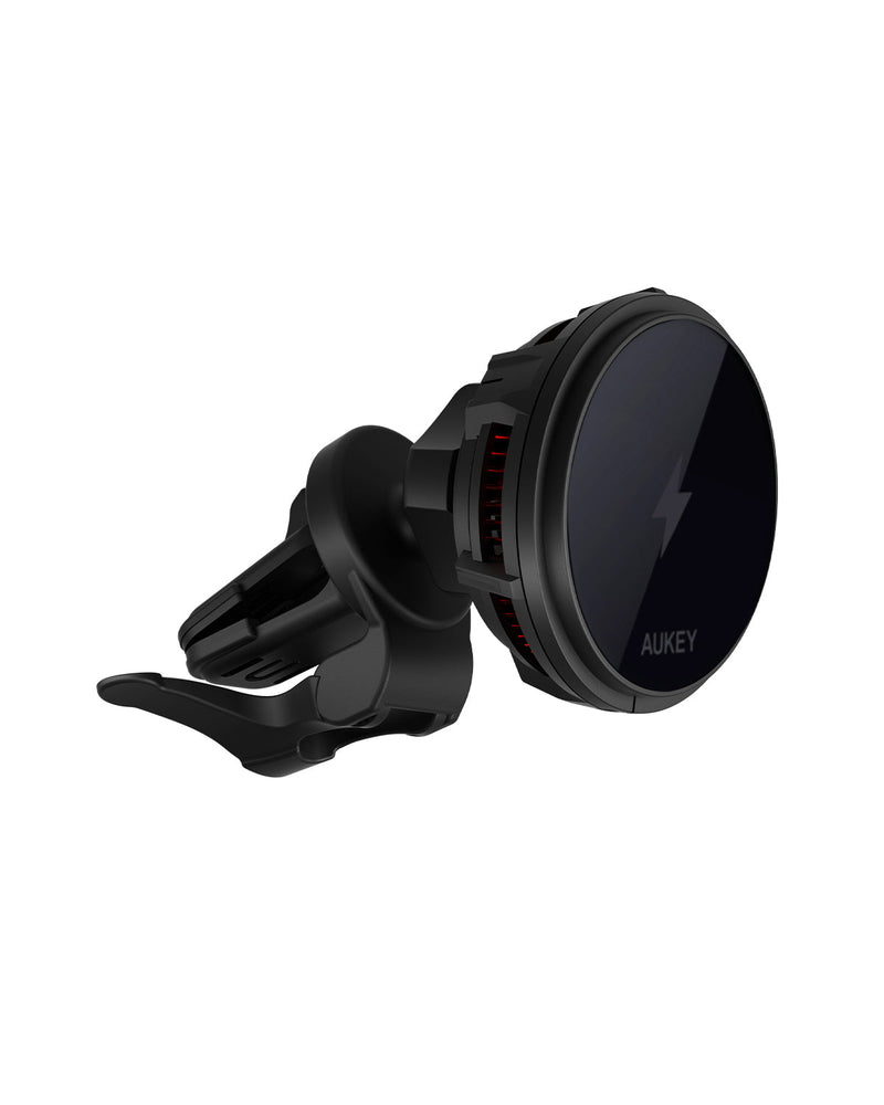 Aukey MagLink Freeze Magsafe Wireless Charging Car Mount (Strong Magnetic Force) with Semiconductor Cooling System (HD-M12)