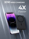 Aukey MagLink 38.5wh 10,000mah Magnetic Wireless Charging Power Bank with Metal Foldable  Stand (PB-MS02)