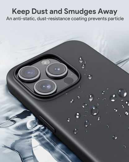 Aukey Iphone 15 Pro 6.1-inch Silicon Magnetic Liquid Phone Case Compatible with MagSafe (PC-GJ10C)