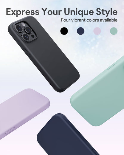 Aukey Iphone 15 Pro 6.1-inch Silicon Magnetic Liquid Phone Case Compatible with MagSafe (PC-GJ10C)