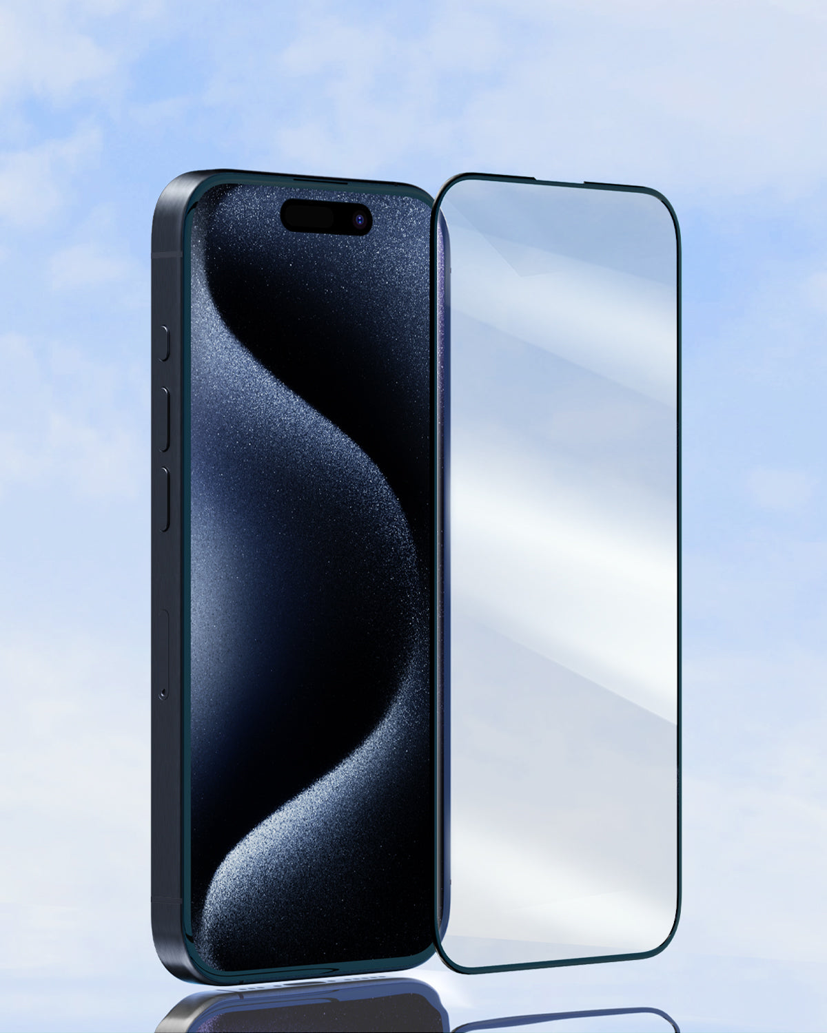 Aukey iPhone 15 Pro 6.1-inch Super Clear View High-Clarity Tempered Glass Screen Protector (SP-GT10C)
