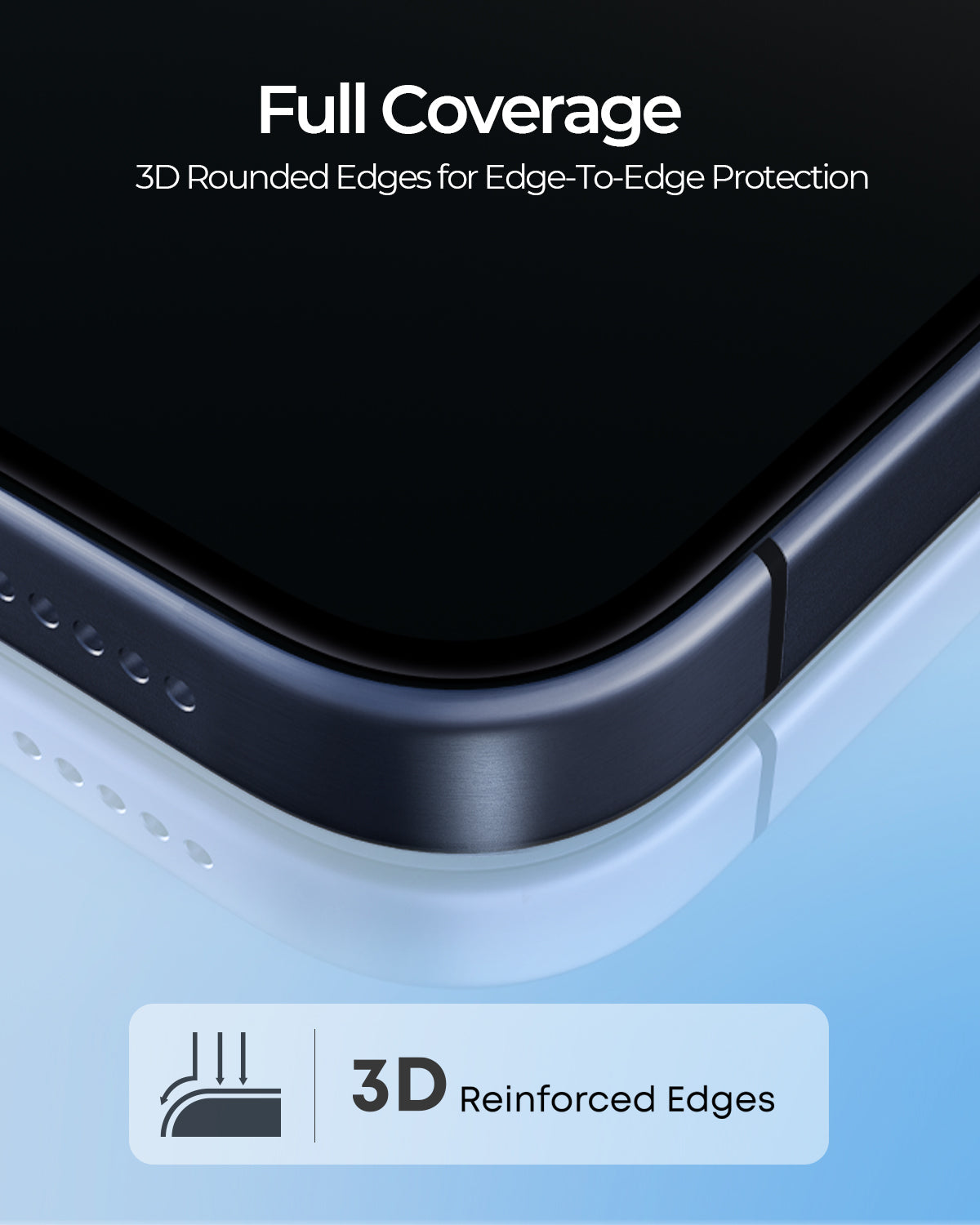 Aukey iPhone 15 Pro 6.1-inch Super Clear View High-Clarity Tempered Glass Screen Protector (SP-GT10C)