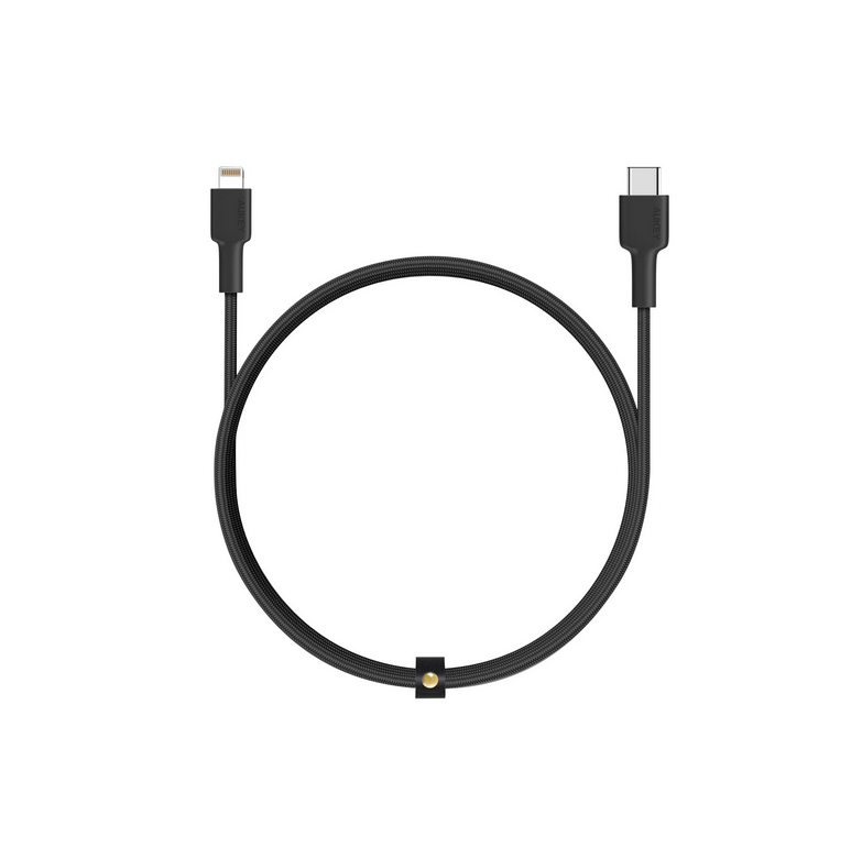 Aukey Braided Nylon MFi USB-C to Lightning Cable 3.95ft (CB-CL1 ...