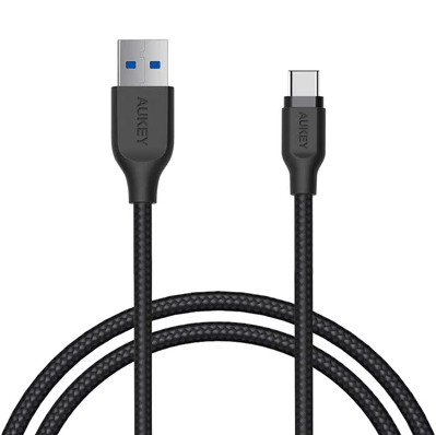 Aukey Braided Nylon USB 3.1 Gen 1 A to C Cable (3.95ft) (CB-AC1)