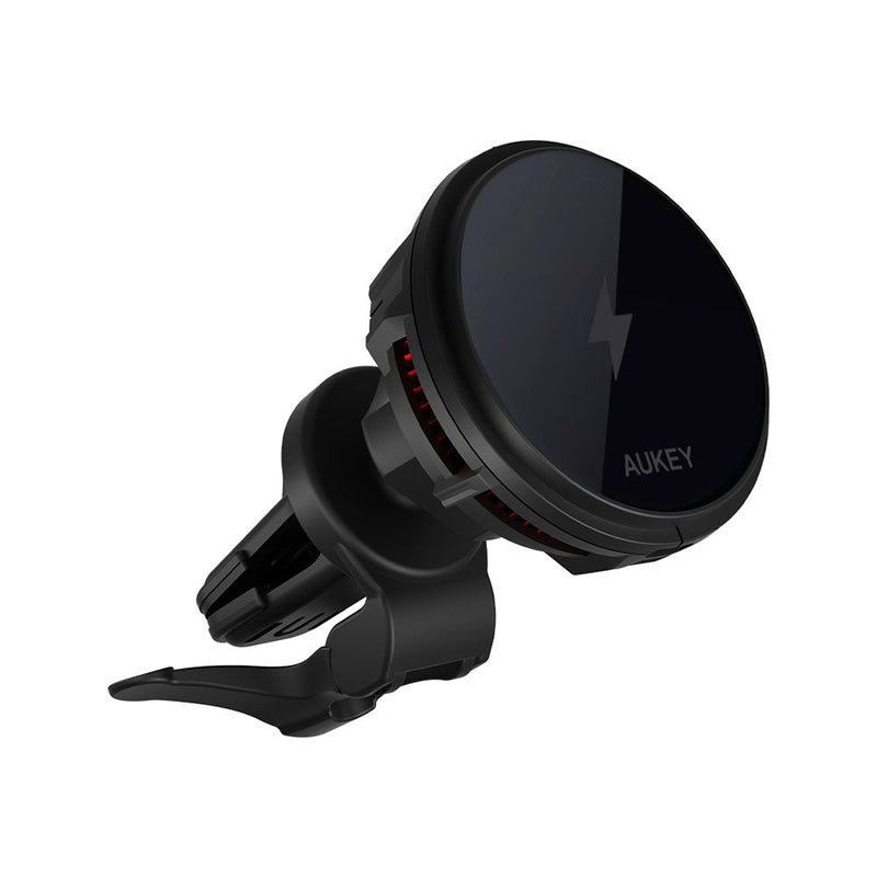 Aukey MagLink Freeze Magsafe Wireless Charging Car Mount (Strong Magnetic Force) with Semiconductor Cooling System (HD-M12)